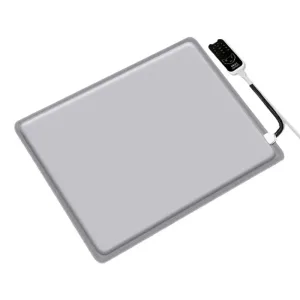 Tapis chauffant pour animaux – Tapis chauffant étanche pour chat et chien avec minuterie – Chauffe uniformément – Literie pour animaux d'intérieur – Tapis pour animaux par temps froid.