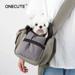 Sac à bandoulière Onecut pour animaux – accessoires de voyage pour chien en extérieur, sac à main, panier de transport extérieur